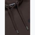 Felpa uomo Pitbull Small Logo Hooded dark chocolate 3
