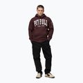 Felpa uomo Pitbull Norton Hooded dark burgundy 2