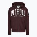 Felpa da uomo Pitbull Norton Hooded Zip dark burgundy 5