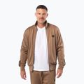 Felpa uomo Pitbull Trackjacket Tape Logo Terry Group coyote brown