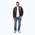Felpa uomo Pitbull Ruffin Detroit Hooded Zip dark chocolate 2