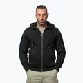 Felpa con cappuccio con zip uomo Pitbull Ruffin Detroit Hooded Zip black/black