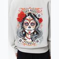 Felpa donna Pitbull Santa Muerte Hooded Zip White Stone 7