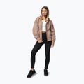 Felpa donna Pitbull Skull Surf Hooded Zip chocolate mousse 2
