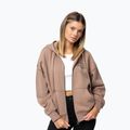 Felpa donna Pitbull Skull Surf Hooded Zip chocolate mousse 4