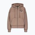 Felpa donna Pitbull Skull Surf Hooded Zip chocolate mousse 7