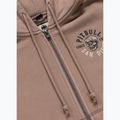 Felpa donna Pitbull Skull Surf Hooded Zip chocolate mousse 9