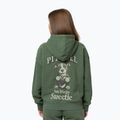 Felpa donna Pitbull Sweetie con cappuccio e zip sage green 2