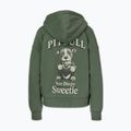 Felpa donna Pitbull Sweetie con cappuccio e zip sage green 7