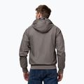 Giacca uomo Pitbull Athletic Logo Nylon Hooded taupe 3