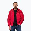 Giacca uomo Pitbull Athletic Tape Nylon Hooded red 4