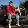 Giacca uomo Pitbull Athletic Tape Nylon Hooded red 14