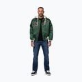Giacca uomo Pitbull Mason San Diego Baseball Hooded bottle green/beige 2