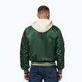 Giacca uomo Pitbull Mason San Diego Baseball Hooded bottle green/beige 3