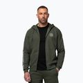 Felpa da uomo Pitbull Tape Parker Hooded Zip old green 4