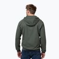 Felpa da uomo Pitbull Nugget Small Logo Hooded Zip sage green 3