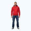 Felpa da uomo Pitbull Strenght & Respect Sweatshirt Hooded red 2