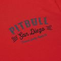 Felpa da uomo Pitbull Strenght & Respect Sweatshirt Hooded red 8