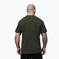 T-shirt da uomo Pitbull USA CAL Big Logo old green 3