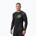 Rashguard a maniche lunghe da uomo Pitbull Ray Rashguard fluo green