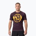 T-shirt da uomo Pitbull Rashguard Logo Palms brown