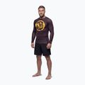 Rashguard a maniche lunghe da uomo Pitbull Rashguard Logo Palms brown 2