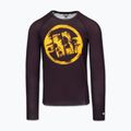 Rashguard a maniche lunghe da uomo Pitbull Rashguard Logo Palms brown 3