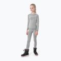 Set di biancheria intima termica per bambini 4F JBIDB001 grigio chiaro freddo melange