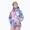 Giacca da sci per bambini 4F JKUDN002 rosa chiaro allover