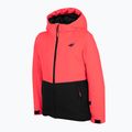 Giacca da sci per bambini 4F JKUDN001 neon corallo 3