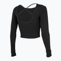Top yoga donna 4F TSDL019 LS nero profondo 4