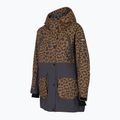 Giacca da snowboard da donna 4F KUDS002 marrone allover 7
