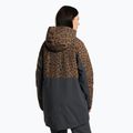 Giacca da snowboard da donna 4F KUDS002 marrone allover 3