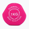 Manubrio gommato Body Sculpture BW 513 z PVC 1 kg pink 4