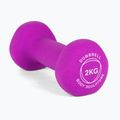 Manubrio gommato Body Sculpture BW 513 z PVC 2 kg purple