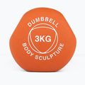 Manubrio gommato Body Sculpture BW 513 z PVC 3 kg orange 4