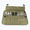 Set di posate OFFLANDER Camping Cutlery Set with Case green