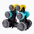 Set di manubri con supporto Body Sculpture Smart Bw 108Dt 24 kg yellow/blue/black