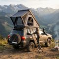 Tenda da tetto per 2 persone OFFLANDER Triangle Slim Wolf black 11