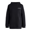 Felpa donna Carpatree Funnel Neck nero