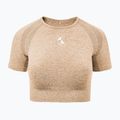 Top da allenamento donna Carpatree Vibe Seamless beige melange 5