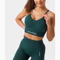 Reggiseno fitness Carpatree Allure Seamless verde foresta 6