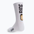 Luxa Beer Ride calzini da ciclismo bianchi 5