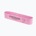 Set di bande elastiche per allenamento FORCEBAND Mini Band 5 szt. + E-BOOK pink 4