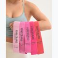 Set di bande elastiche per allenamento FORCEBAND Mini Band 5 szt. + E-BOOK pink 5