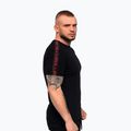 T-shirt da uomo Octagon Stripe black/red 3