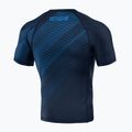 Rashguard Octagon Blocks Premium blu da uomo 2