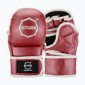 Guanti da grappling Octagon Metallic MMA rossi