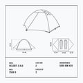 Tenda da trekking per 2 persone Alpinus Velebit 2 ALU verde 12