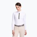 Camicia da competizione a maniche lunghe da donna FERA Equestrian Stardust bianco/grigio